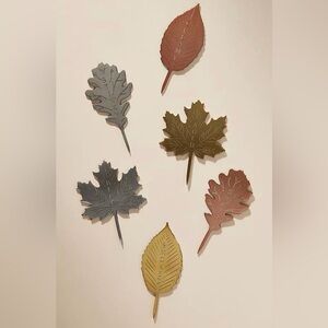 NIB Anthropologie Foliage Cheese Markers Set of 6